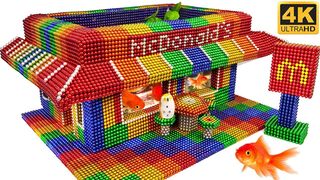 Most Creative - Build Mcdonald's Restaurants Using Magnetic Balls (Satisfying) | Magnet Creative