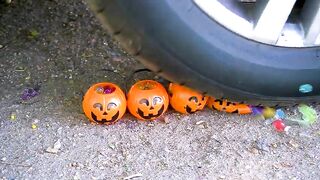 Crushing Crunchy & Soft Things by Car! EXPERIMENT : Car vs Coca Cola, Fanta, Mirinda Balloons