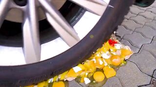 EXPERIMENT: CAR VS SOCCER BALL | Crushing Crunchy & Soft Things by Car