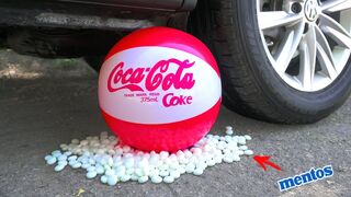 EXPERIMENT: Car vs Coca Cola vs Mentos | Crushing Crunchy & Soft Things by Car