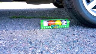 EXPERIMENT: Car vs Water Balloons | Crushing Crunchy & Soft Things by Car