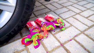 EXPERIMENT: Car vs Tractor Truck Toy | Crushing Crunchy & Soft Things by Car