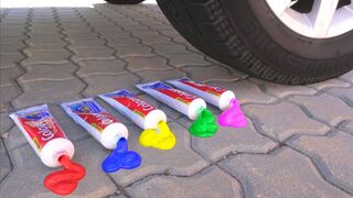 EXPERIMENT: Car vs Toothpaste | Crushing Crunchy & Soft Things by Car