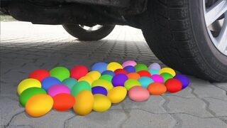 EXPERIMENT: Car vs Eggs | Crushing Crunchy & Soft Things by Car