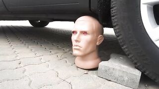 EXPERIMENT: Car vs Plastic Head | Crushing Crunchy & Soft Things by Car