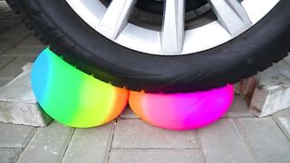 EXPERIMENT: RAINBOW TOOTHPASTE VS CAR by Crazy Factory