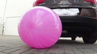 Crushing Crunchy & Soft Things by Car! - EXPERIMENT: JELLY BALLOONS VS CAR by Crazy Factory