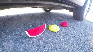 Crushing Crunchy & Soft Things by Car! - EXPERIMENT: CAR VS SQUISHY by Crazy Factory