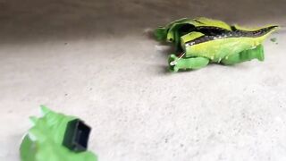 Experiment Car vs Dinosaur Toy | Crushing Crunchy & Soft Things by Car