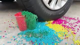 Experiment Car vs Emoji Slime | Crushing Crunchy & Soft Things by Car