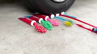 Experiment Car vs Color Candy | Crushing Crunchy & Soft Things by Car