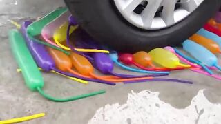 Experiment Car vs Marbles Balloon | Crushing Crunchy & Soft Things by Car