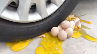 Experiment Car vs Jumping Emoji | Crushing Crunchy & Soft Things by Car