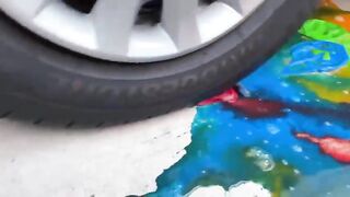 Experiment Car vs Color Milk bottle | Crushing Crunchy & Soft Things by Car