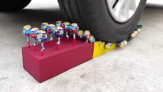 Experiment Car vs Rainbow Balls | Crushing Crunchy & Soft Things by Car