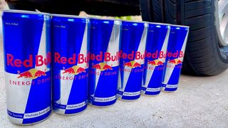 Experiment Car vs Red Bull Energy Drink | Crushing Crunchy & Soft Things by Car