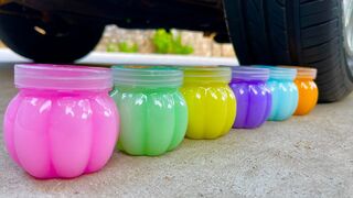 Experiment Car vs Milk Slime | Crushing Crunchy & Soft Things by Car