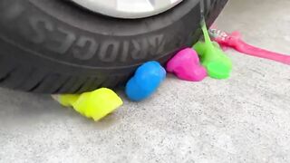 Experiment Car vs Slinky | Crushing Crunchy & Soft Things by Car