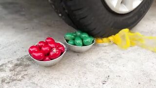Experiment Car vs Color Stick | Crushing Crunchy & Soft Things by Car