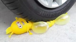 Experiment Car vs Rainbow Syringe with Balloons | Crushing Crunchy & Soft Things by Car