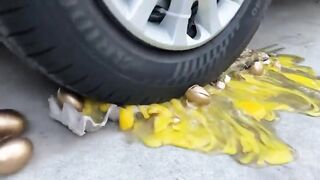 Experiment Car vs White Chalk | Crushing Crunchy & Soft Things by Car