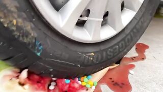 Experiment Car vs Mickey Mouse Cake | Crushing Crunchy & Soft Things by Car