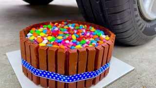 Experiment Car vs Chocolate and Candy Cake | Crushing Crunchy & Soft Things by Car