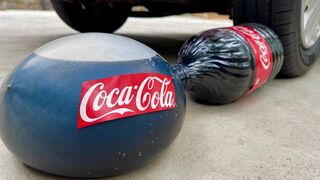 Experiment Car vs Big Coca Cola and Balloon | Crushing Crunchy & Soft Things by Car