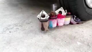 Experiment Car vs Color Syringe | Crushing Crunchy & Soft Things by Car