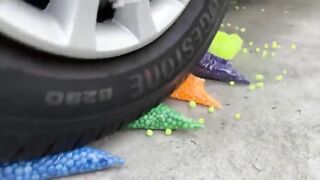 Experiment Car vs Color Syringe | Crushing Crunchy & Soft Things by Car
