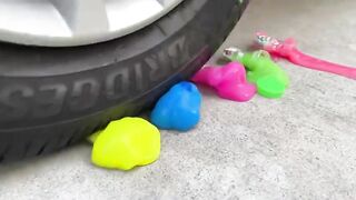 Experiment Car vs Many Water Balloons | Crushing Crunchy & Soft Things by Car