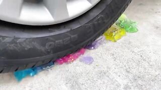 Experiment Car vs Rainbow Flask | Crushing Crunchy & Soft Things by Car