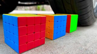 Experiment Car vs Rubik’s cube | Crushing Crunchy & Soft Things by Car