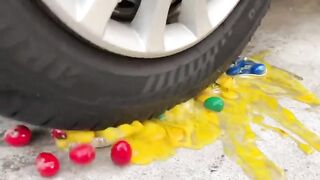 Experiment Car vs Rainbow princess Cake | Crushing Crunchy & Soft Things by Car