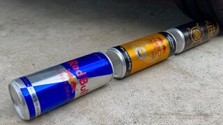 Experiment Car vs Red bull | Crushing Crunchy & Soft Things by Car