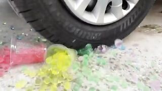 Experiment Car vs Doraemon Cake | Crushing Crunchy & Soft Things by Car