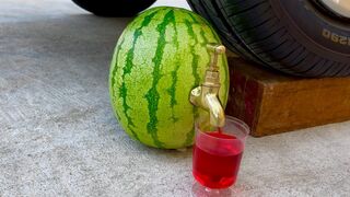 Experiment Car vs Juice Watermelon | Crushing Crunchy & Soft Things by Car