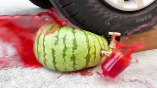 Experiment Car vs Juice Watermelon | Crushing Crunchy & Soft Things by Car