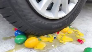 Experiment Car vs Massage Balls | Crushing Crunchy & Soft Things by Car