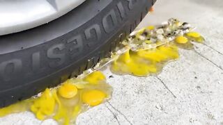 Experiment Car vs Sliver Eggs | Crushing Crunchy & Soft Things by Car