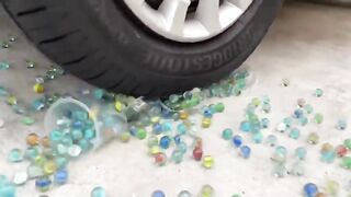 Experiment Car vs Color Pop Pop Firecrackers inside a Bowl | Crushing Crunchy & Soft Things by Car