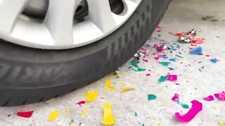 Experiment Car vs Rainbow Bulbs | Crushing Crunchy & Soft Things by Car