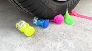 Experiment Car vs Squishy Balls | Crushing Crunchy & Soft Things by Car