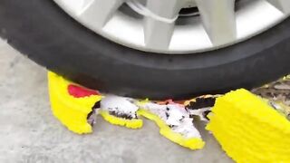 Experiment Car vs Color Eggs | Crushing Crunchy & Soft Things by Car