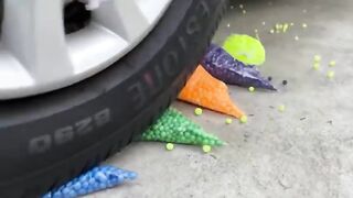 Experiment Car vs Snapper Firecrackers in Bowl | Crushing Crunchy & Soft Things by Car