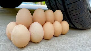 Experiment Car vs Eggs 2 | Crushing Crunchy & Soft Things by Car