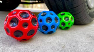 Experiment Car vs Different Ball | Crushing Crunchy & Soft Things by Car