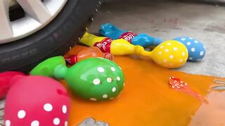 Experiment Car vs Rainbow Barbie Doll Cake | Crushing Crunchy & Soft Things by Car