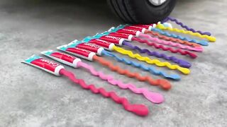 Experiment Car vs Floral Foam Candy Lollipops | Crushing Crunchy & Soft Things by Car