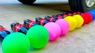 Experiment Car vs Coca Cola with Different Balloons | Crushing Crunchy & Soft Things by Car